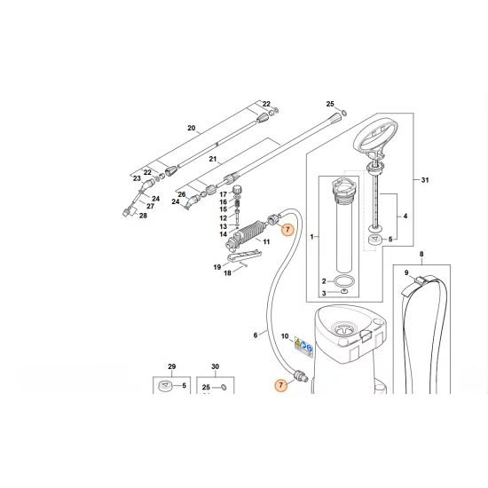 STIHL  Nakrętka kołpakowa 4255 708 3101